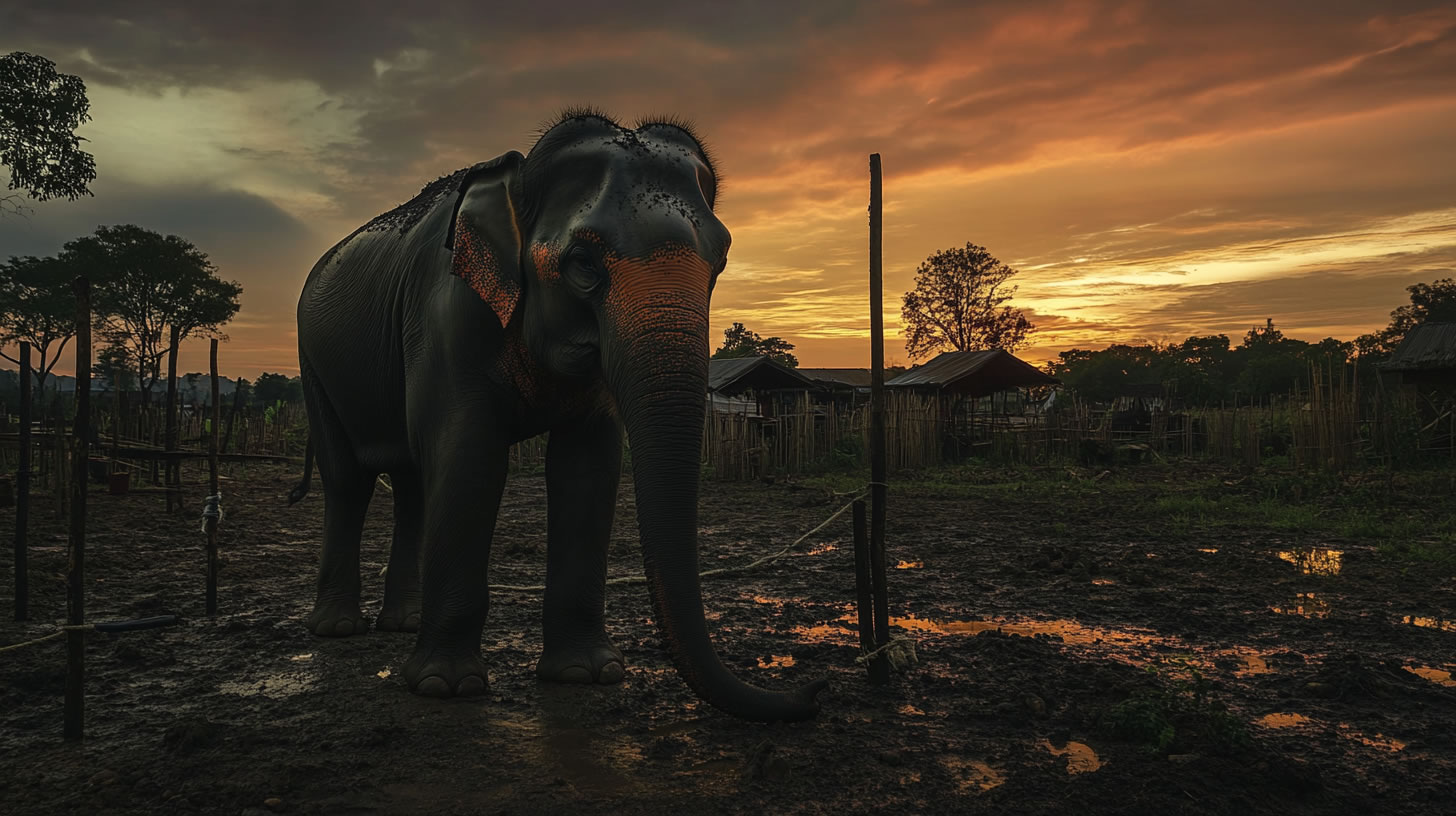 Gajah dan Tali Tipis